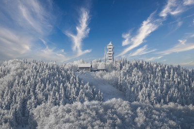 Čarování zimy na Velkém Javorníku