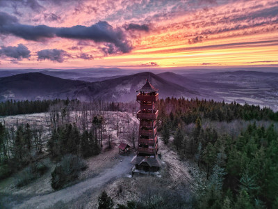 Barevné rozhledy z Velkého Javorníku