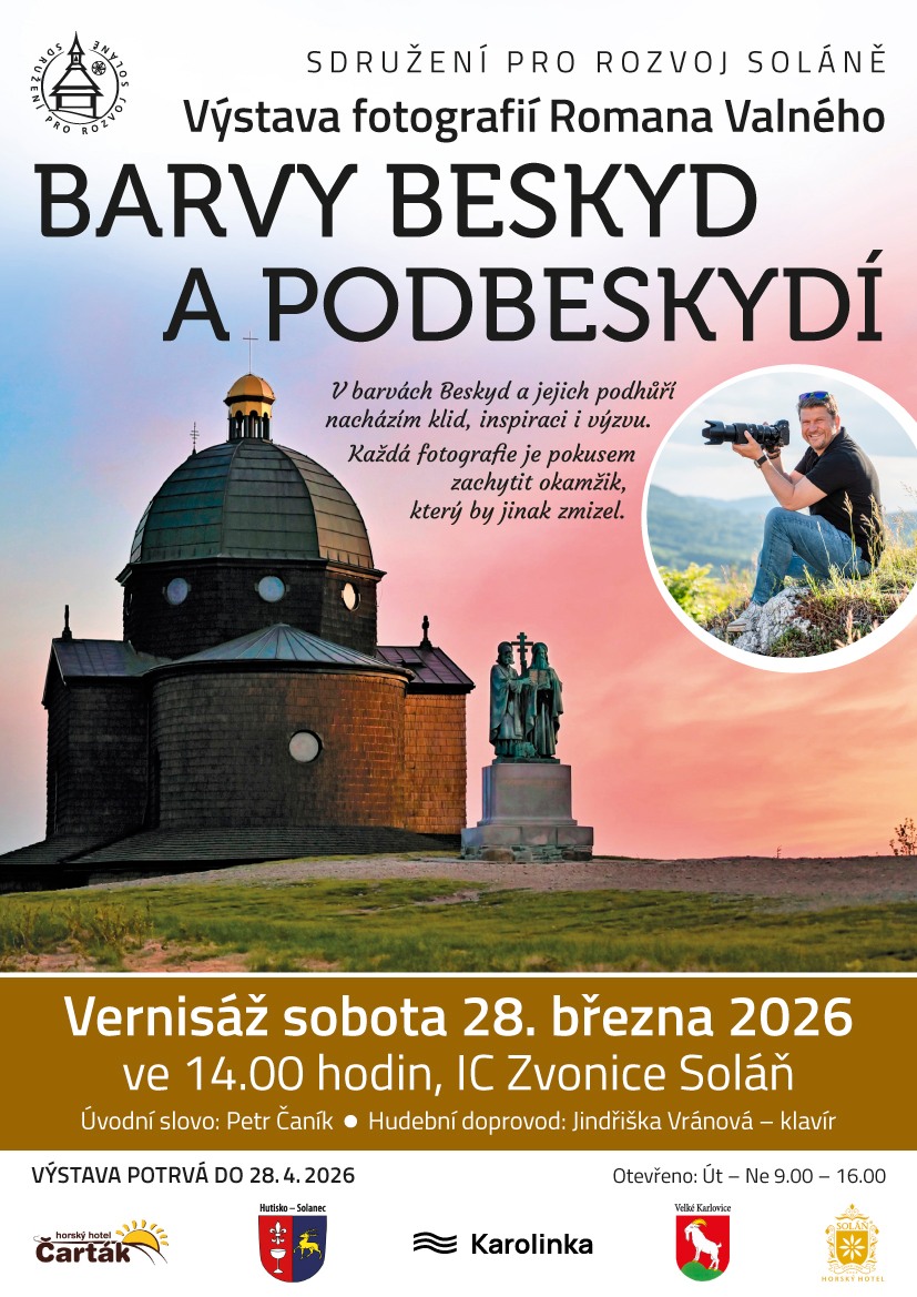 Plakát výstavy Barvy Beskyd a&nbsp;Podbeskydí